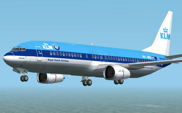 KLM B737-400 Default replacement texture image 1