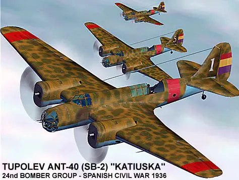 TUPOLEV ANT-40 SB-2 KATIUSKA 24th Bomber image 1