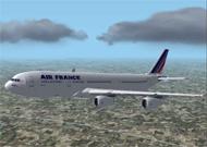 FS2002 AIRBUS 340-300 Air France Model and image 1