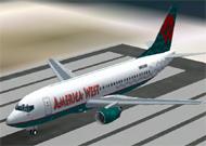 FS2002 America West Airlines Boeing 737-300 image 1