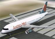 FS2002 Aircraft America West Airlines Airbus image 1