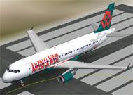 FS2002 Airbus A320-200 America West new model image 1