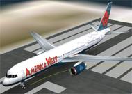 FS2002 Aircraft America West Boeing 757-200 with image 1