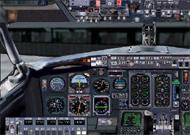 FS2002 - B737-200 panel with virtual-cockpit image 1