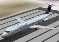 FS2002 Continental DC-9-32 new colors image 1