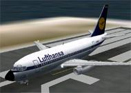 FS2002 B737-200 Lufthansa colors Features image 1