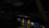 FSX default Airbus A321 virtual cockpit night image 1