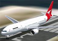 FS2002 Project Opensky Boeing 777-200 ER Qantas image 1