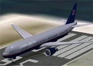 FS2002 United Airlines B777-300 Textures repaint image 1