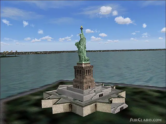 FS2004 USS Freedom Bell & Statue Liberty Mesh Making PortFS2004