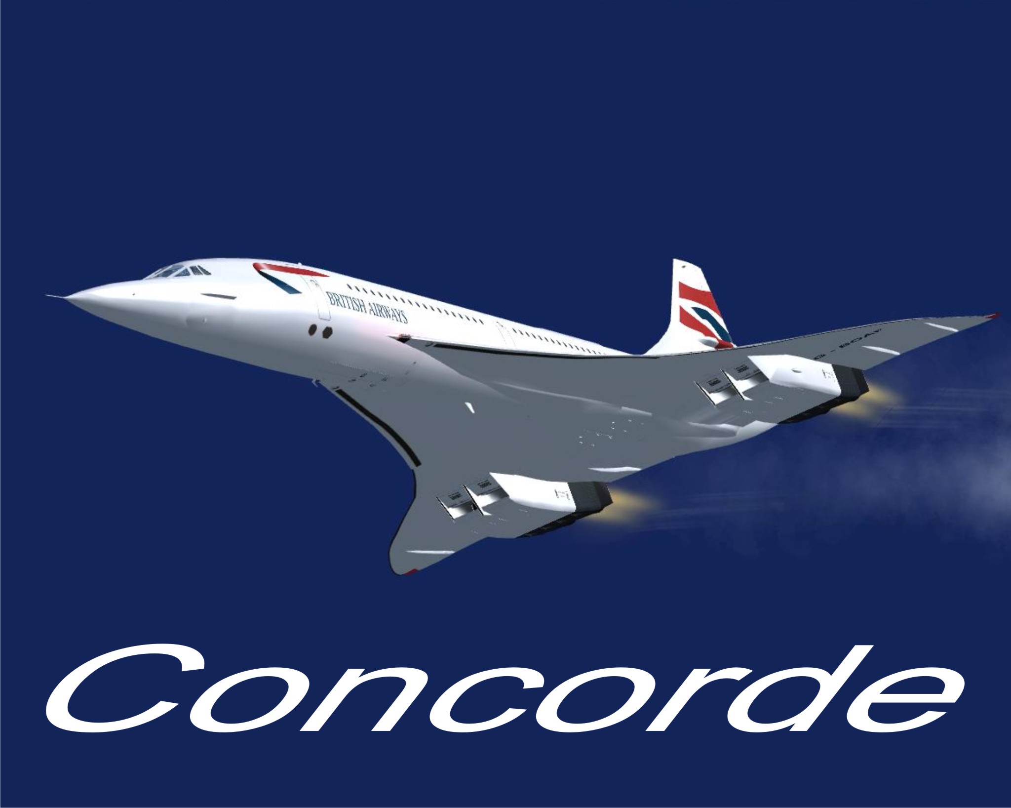 FSX Concorde G-BOAF TEXTURES CONCORDE FS2004 FS9 Archive Aircraft