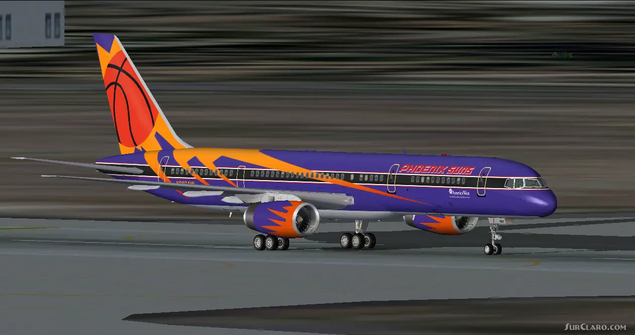 FS2004 America West B757-200 Phoenix Suns Airliners