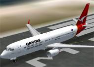 FS2002 Boeing 737-838 with winglets Qantas image 1