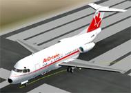 FS2002 Fokker 28 Air Ontario MEMORY image 1