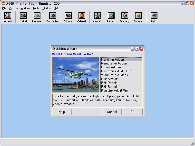 Fs2004 Utility - V6.0.5 Addit! Pro Flight image 1