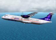 FS2002 PRO ATR Aircraft and Panel Arkia livery image 1