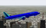 FS2002 Blue Air Travel Boeing 777-300 image 1