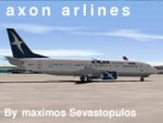 FS2002 Axon Airlines Boeing 737-400 image 1