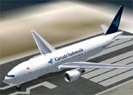 FS2002 Project Opensky Boeing 777-200 ER Garuda image 1