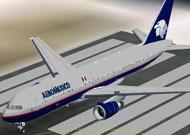 FS2002 Project Opensky V3 Aeromexico Boeing image 1