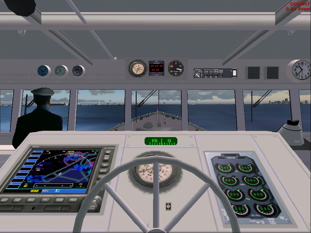 Fs2004/Fs2002 Panel With Many Look Around Views For Us Navy Guided Missile Destroyer Of Th — 1