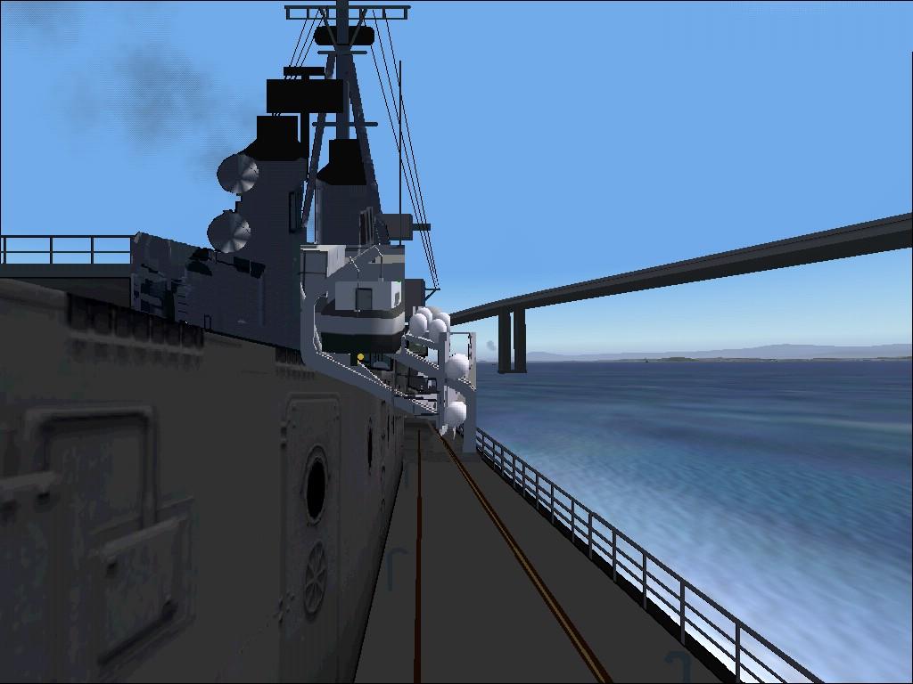 Fs2004/Fs2002 Panel With Many Look Around Views For Us Navy Guided Missile Destroyer Of Th