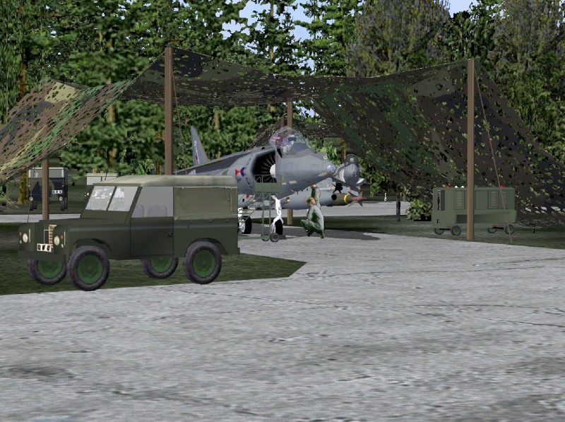 Fs2004 Scenery Of Raf Harrier Hides.a Detailed Representation Of Raf Field Exercises In Ge — 1