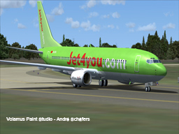 Kittyhawk Boeing 737-800 By Eric Kantu In Jet4You Liverie Textures Repaint By Volamus Pain — 1