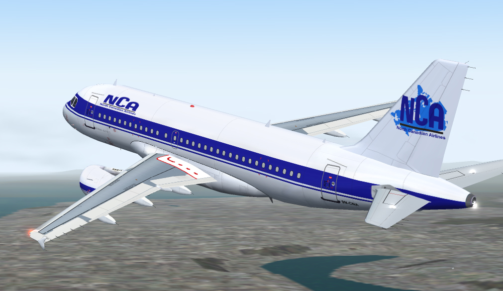 A Repaint Of The -Ifdg Airbus A319 - In North Canadian Airlines Colors — 1