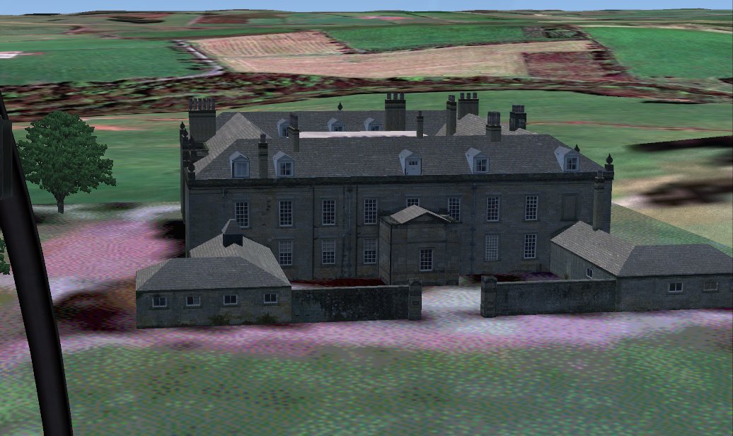 Wallington House, Northumberland, Uk Scenery For Ms Flight Simulator X (And 2004) Scenery