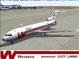 Western Airlines Boeing 727-200 Model By Ffx