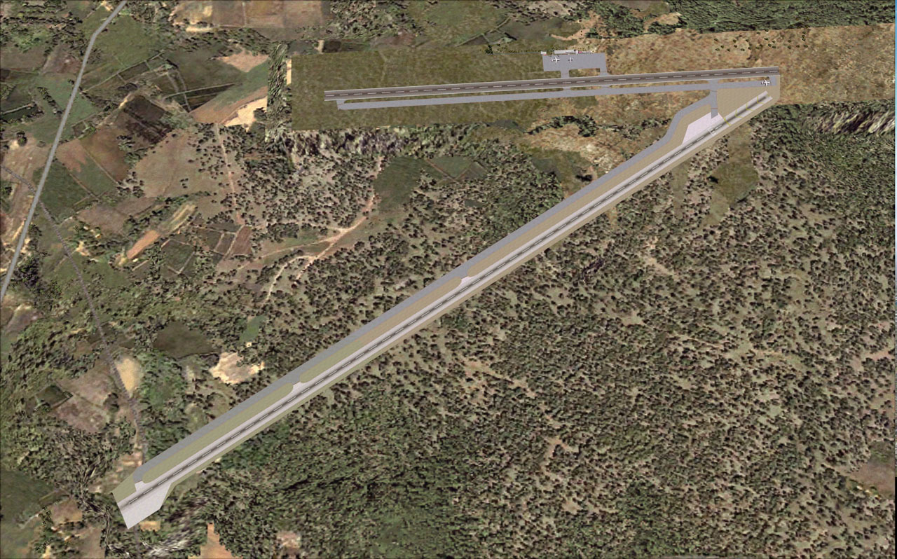 This Afcad Adds The New Runway 06/24 (Not 10/28, As Reported On Wikipedia Et Al) At Mangal — 1