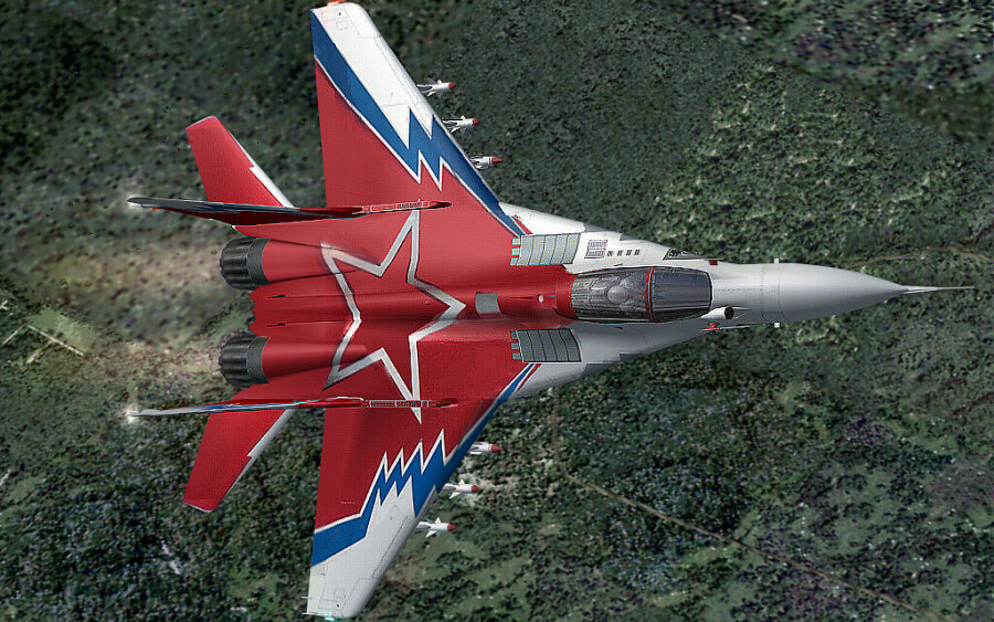 Mikoyan Mig-29, Codename Fulcrum, Russia Special Paint, For Fsx, Demoversion With Banners