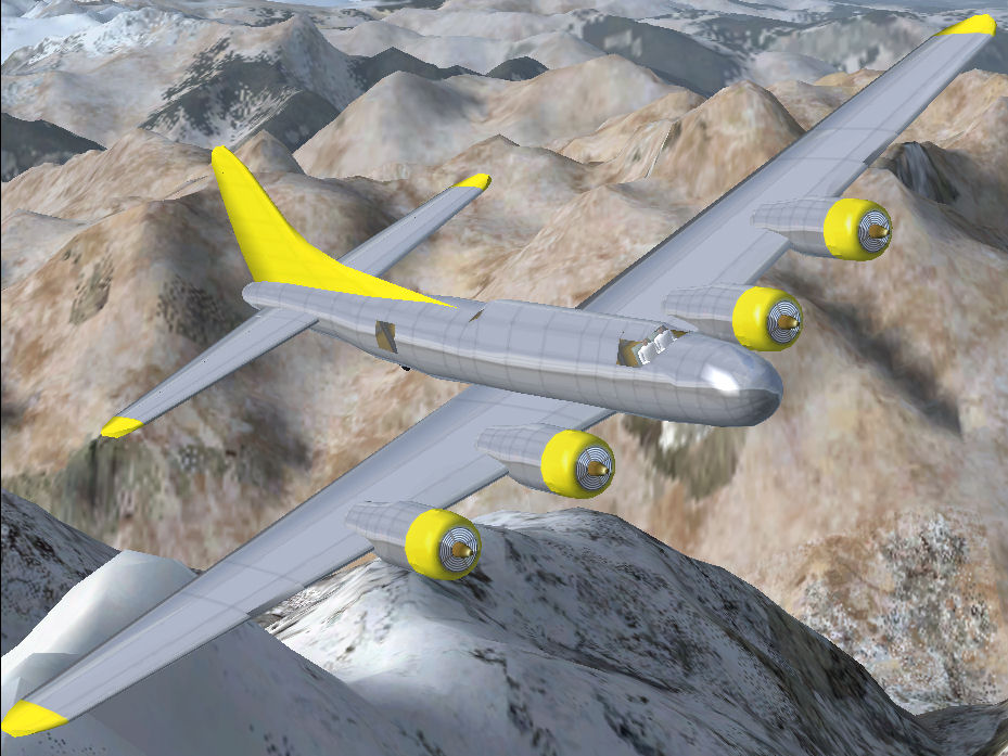 Fsx Aircraft He-17 The He-17 Is A Long Range 4-Engine Taildragger, Built By Fictional Airc — 1