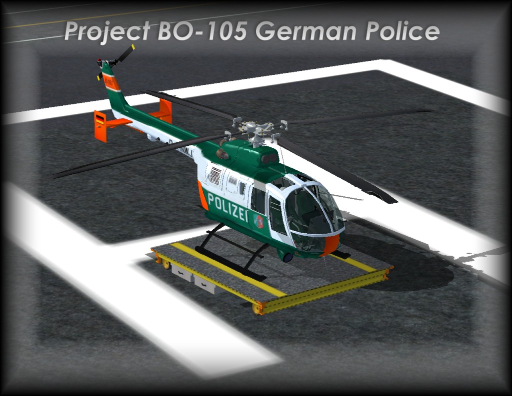 Fsx Project Bo-105 Polizei Vers.1.1 With Virtual Cockpit