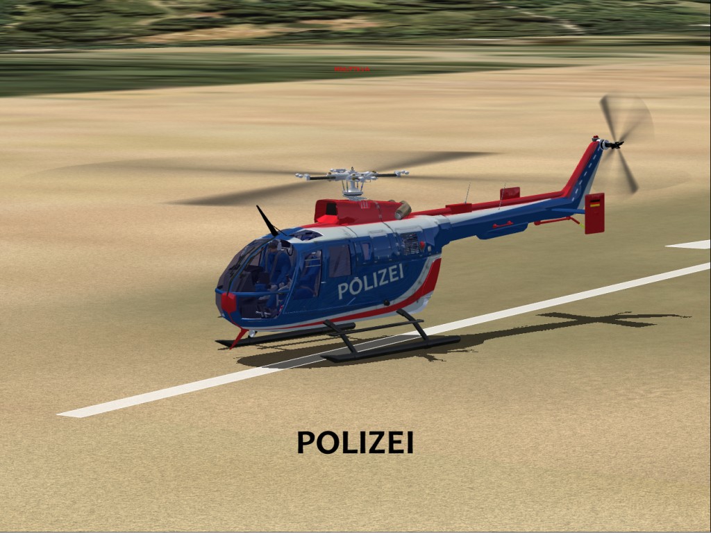 Fsx Project Bo-105 Bo-105 German Coast Guard And Police New Colours Vers.2.0 With Virtual