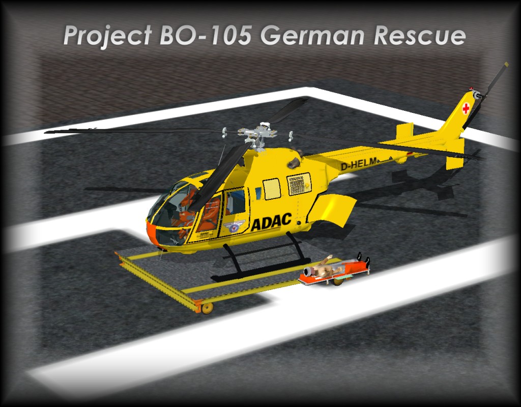 Fsx Project Bo-105 Adac Vers.1.1 With Virtual Cockpit