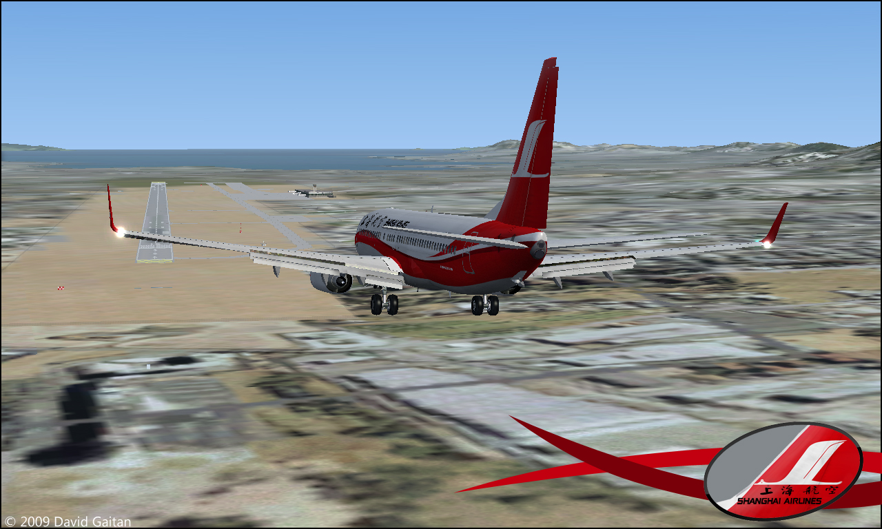 Project Opensky Shanghai Airlines 737-800 This Bundle Is (C)2009 David Gaitan Model By Pro — 1