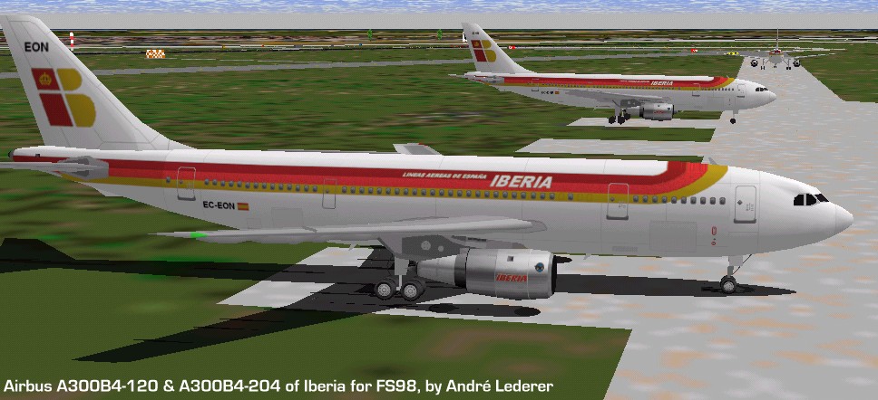 Flightsim Fs2004/Fs98 Aircraft Iberia Airbus A300B4 Airbus A300B4 Iberia — 1