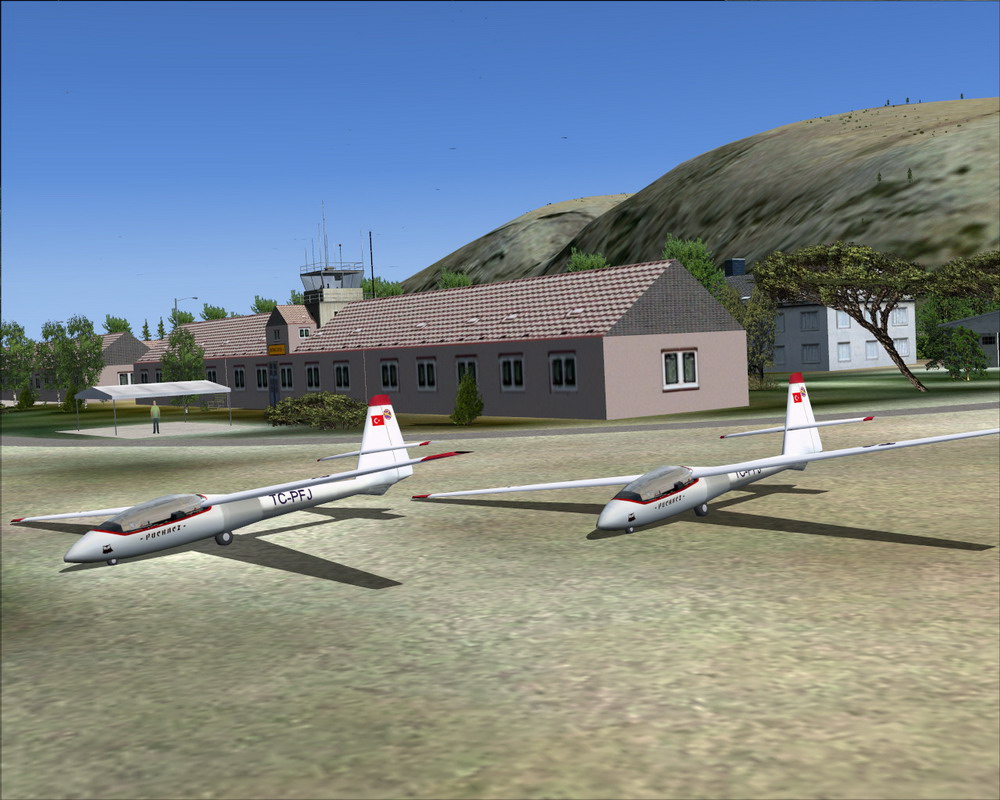 Static Puchacz Glider Model (Fsx) A Static Model Of A Szd-50-3 Puchacz Glider Airplane For