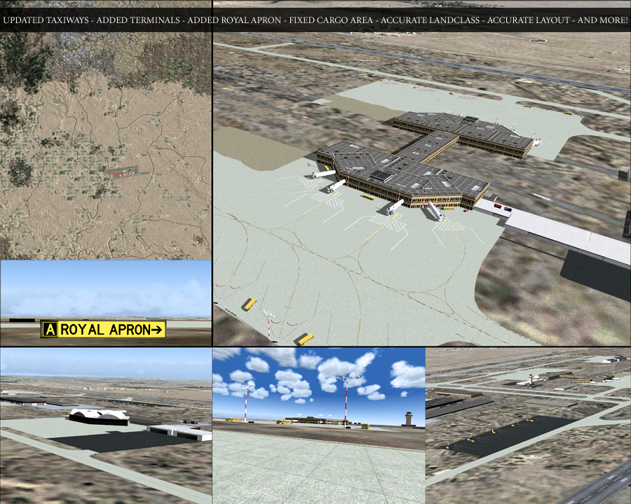 Fs2004/Fsx Queen Alia International Airport (Ojai) Scenery Enhancement + Landclass With Th — 1