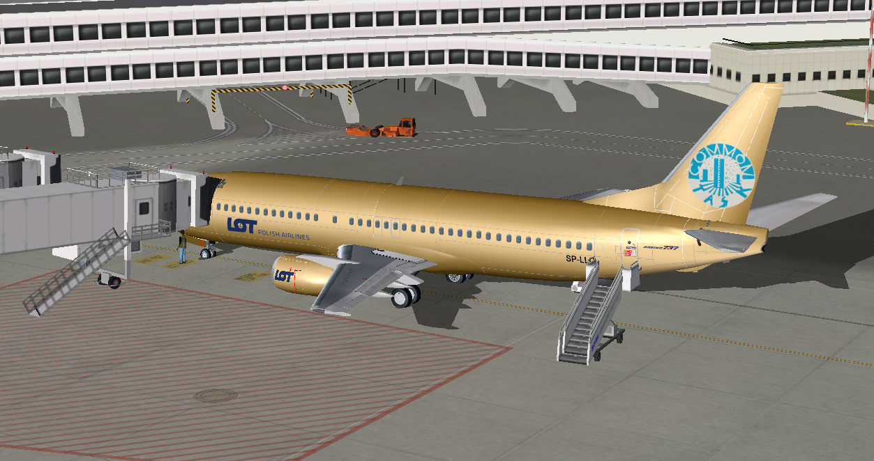 Lot Polish Airlines Golden Logojet Boeing 737-400 Sp-Llc — 1