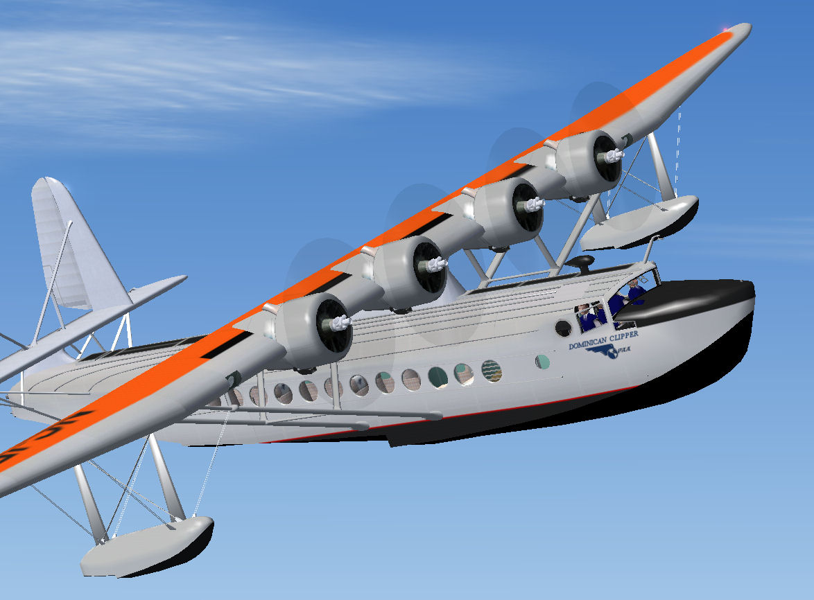 Fs2004 Sikorsky S-42B Dominican Clipper Nc-15376 Sikorsky 4-Engine Flying Boat Flown By Pa