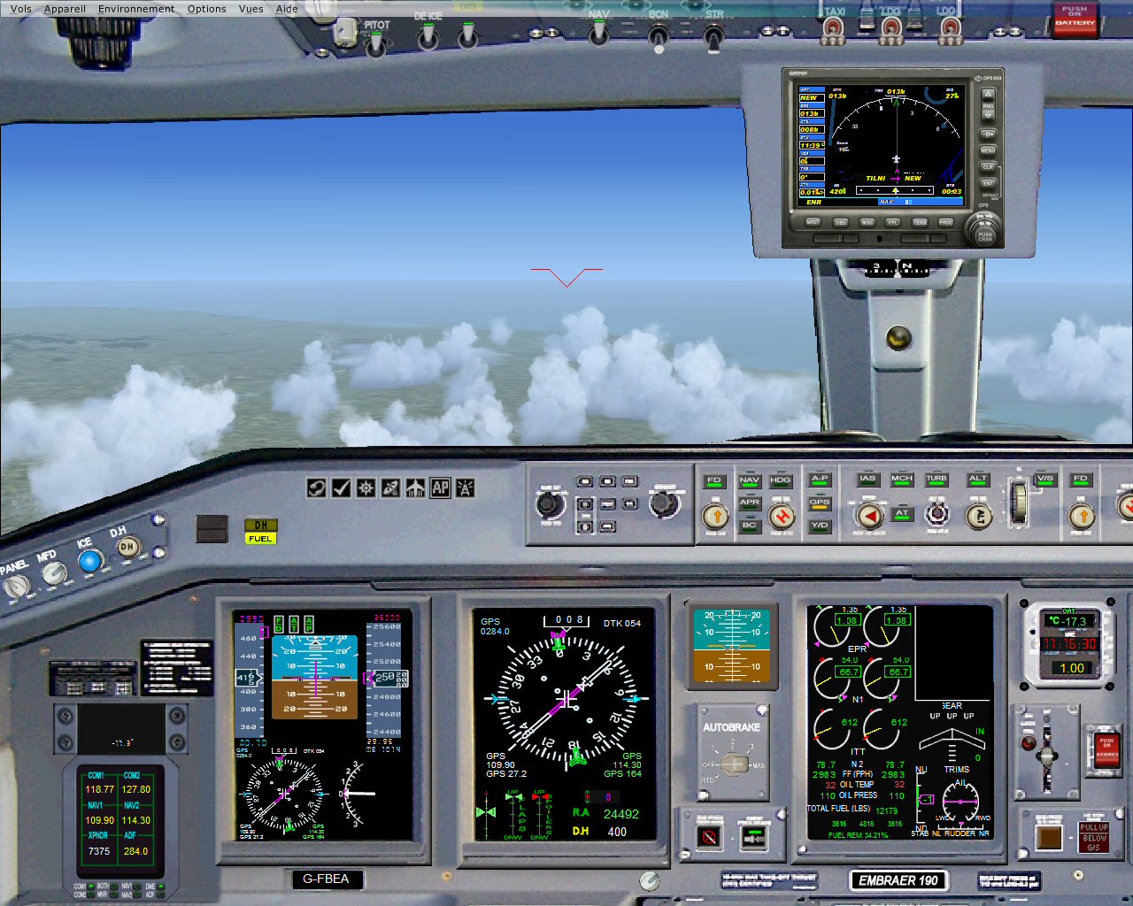 Embraer 190 Panel By Philippe Wallaert Unzip All Files Into The Aircraft Panel Folder (Eg: — 1
