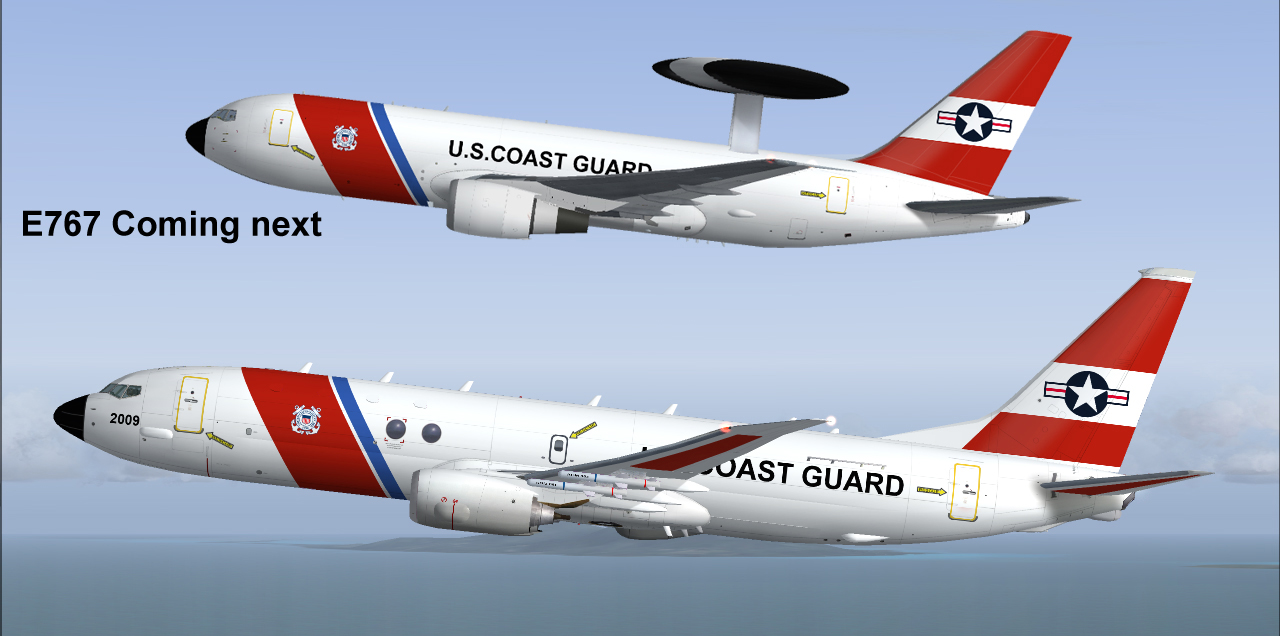 Project Opensky Boeing P8A Poseidon For Fs2004 Exclusively United States Coast Guard Copyr — 1