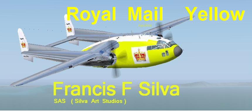 Fs 2004 Fairchaild Boxcar C119 Royal Mail Yellow Textures By Francis F — 1