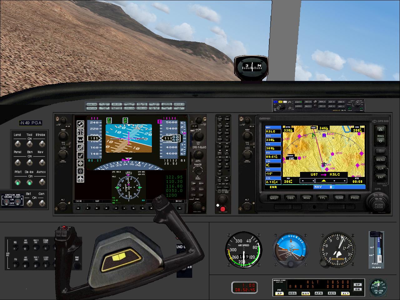 Fs2004 Twin Cessna Glass Panel V3