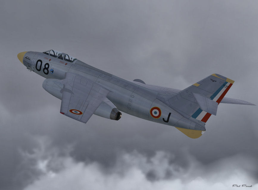 Fsx Sncaso So-4050 Vautour Iin The Vautour Was A French Twin-Engined Multiroles Jet Concei