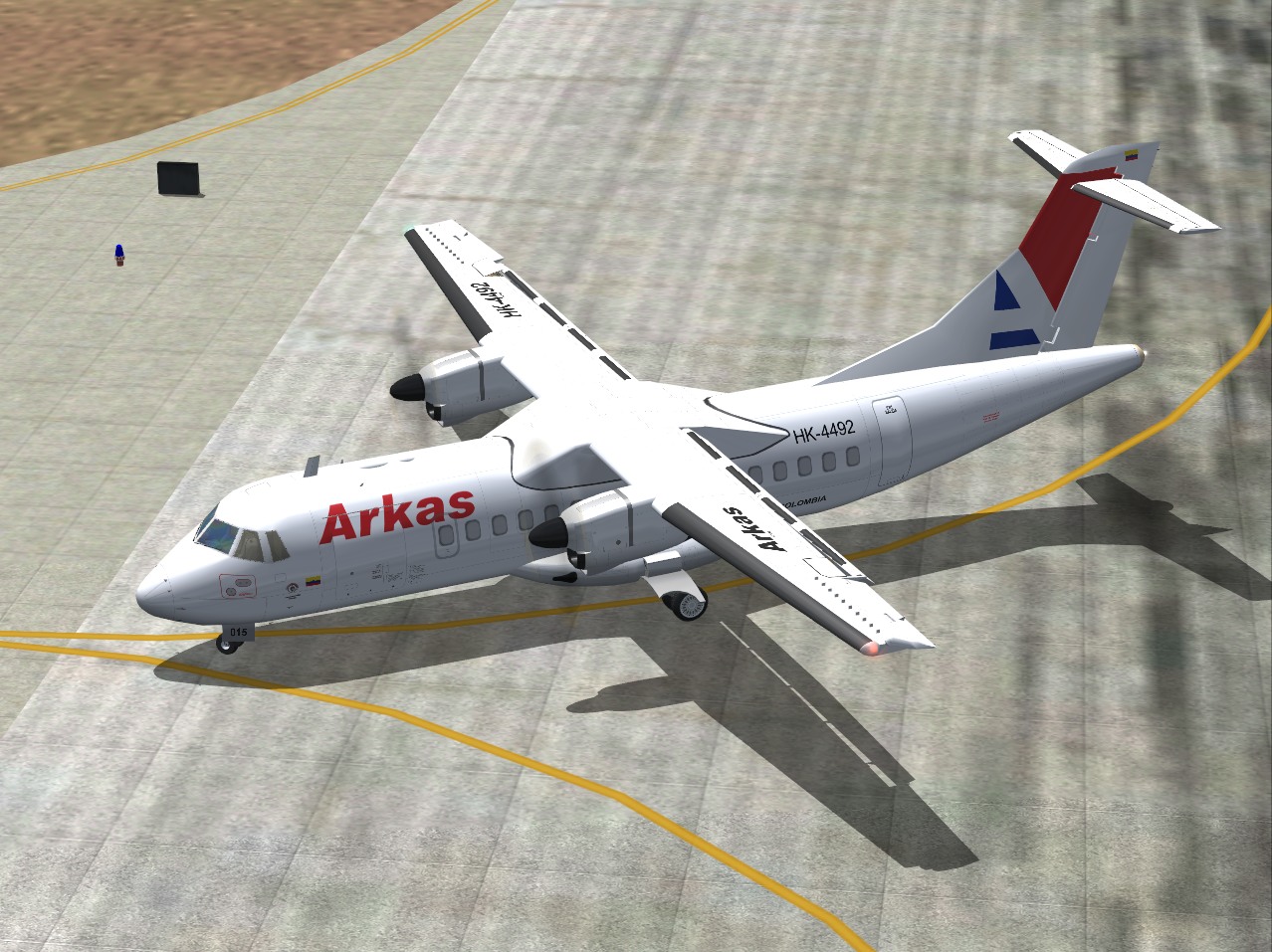 Arkas Aerospatiale Atr 42-320 (Hk-4492) Arkas Aerospatiale Atr 42-320, Registration Hk-449 — 1