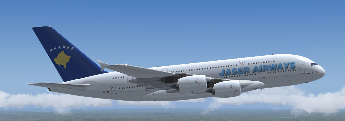 A Repaint Of Robert Versulys A380-800 In Jaser Airways Just Drop The A380 Folder Into Fs20 — 1